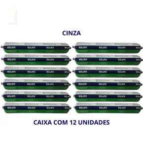 12 unidades cinza sache